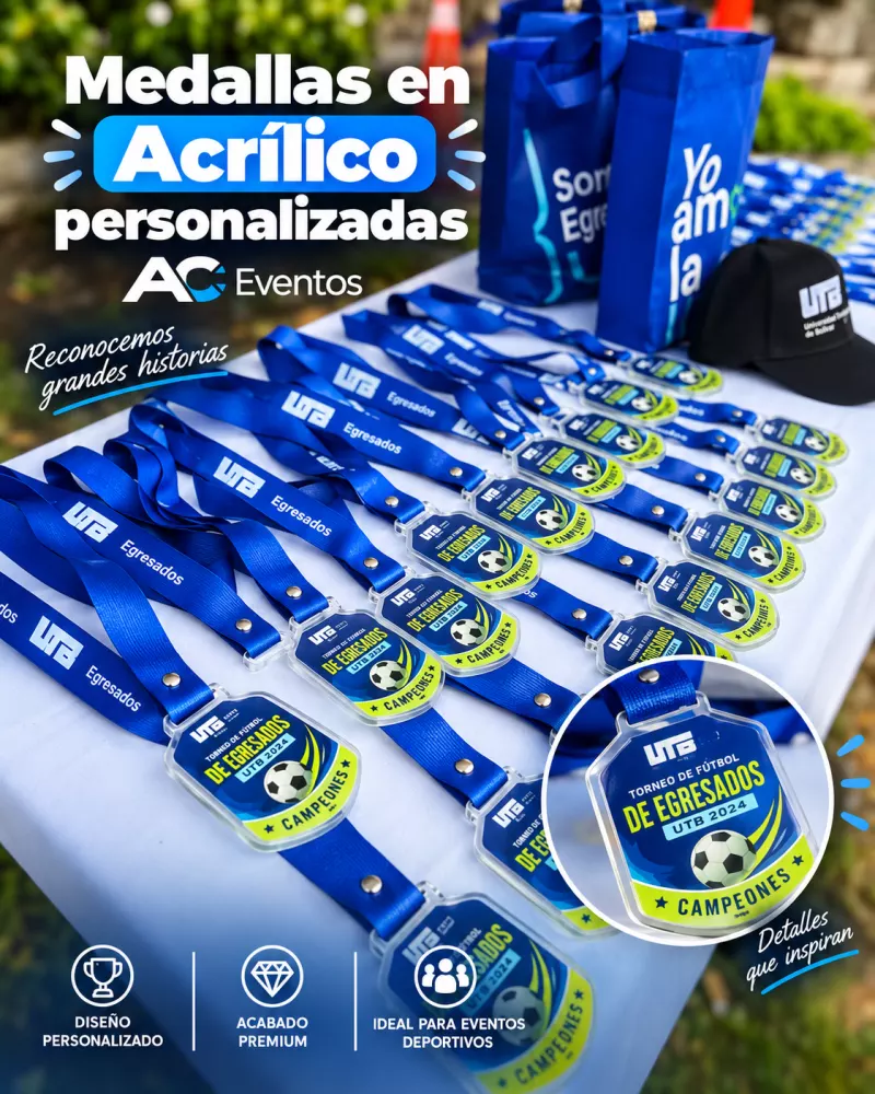 Medallas en acrílico